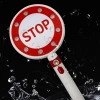 Charging handheld double-sided Stop sign traffic warning light, Stop sign LED traffic indication sign, rainproof handheld charging stop sign traffic warning light, stop sign flashing warning light LED traffic Specification image